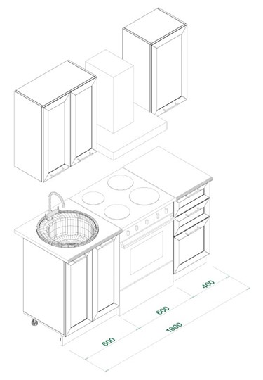 Гарнитур кухонный МК РИВЬЕРА Комплект №1 1,0м ПВХ Белый в Таганроге - изображение 5