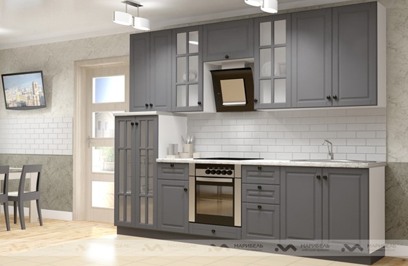 Гарнитур кухонный Верона 2800, цвет Графит в Шахтах - изображение