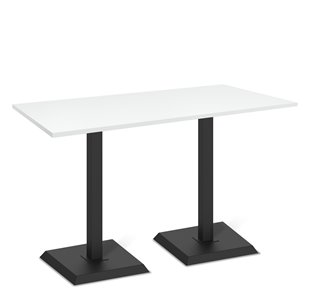 Обеденный стол SHT-TU5-BS2/Н110 (2 шт.)/ТT 120/80 (черный/белый шагрень) в Шахтах