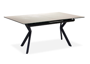 Кухонный стол раскладной Бордо 1CX 140х85 (Oxide Avorio/Графит) в Шахтах