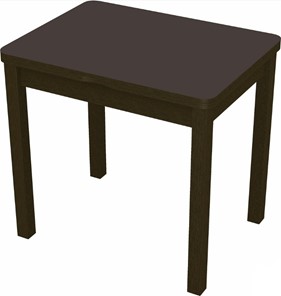 Обеденный раздвижной стол Бари дерево №8 (стекло коричневое/венге) в Шахтах