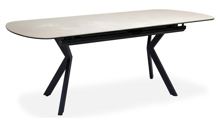 Кухонный раскладной стол Шамони 3CX 180х95 (Oxide Avorio/Графит) в Шахтах - изображение 1