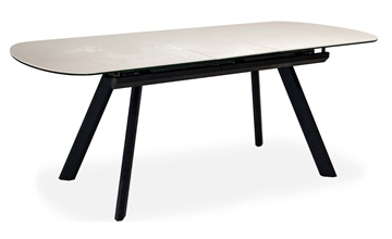 Кухонный раздвижной стол Шамони 2CQ 160х90 (Oxide Avorio/Графит) в Шахтах - предосмотр 1