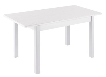 Кухонный раздвижной стол Айсберг-01 МДФ, белый МДФ/40 массив прямые белые в Шахтах