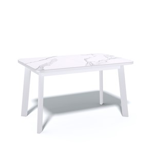 Кухонный раскладной стол AA1200 (белый/керамика мрамор белый) в Шахтах