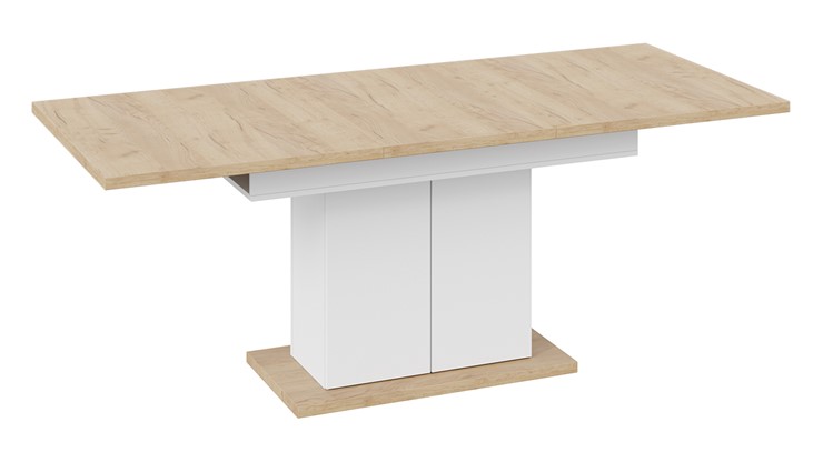Кухонный стол раздвижной Детройт тип 1 (Белый/Дуб Крафт золотой) в Шахтах - изображение 4