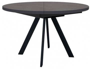 Кухонный стол раскладной Dikline RD120 Хромикс бронза/ножки черные в Шахтах