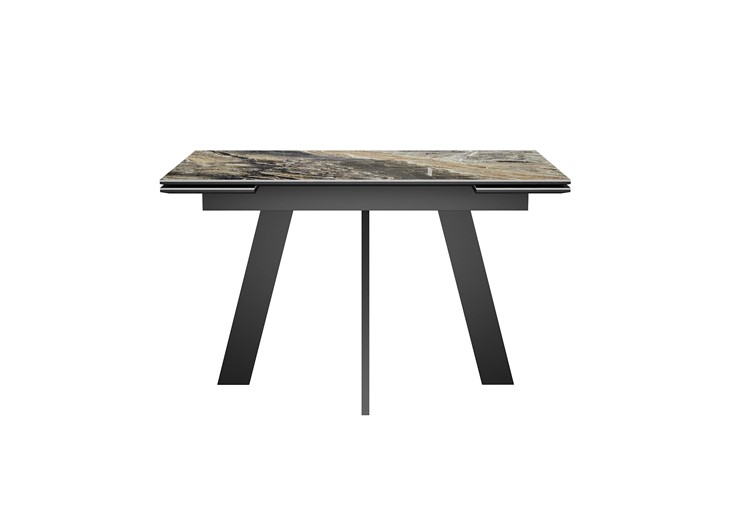 Раздвижной стол DikLine SKM120 Керамика Amadeus/подстолье черное/опоры черные в Шахтах - изображение 7