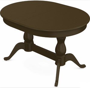 Кухонный стол раздвижной Фабрицио-2 исп. Овал 1200, Тон 5 Покраска + патина с прорисовкой (на столешнице) в Шахтах