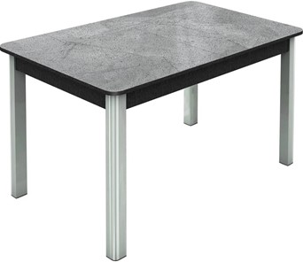 Обеденный раздвижной стол Гамбург исп.1 ноги метал. крашеные №23, Фотопечать (Мрамор №12) в Шахтах