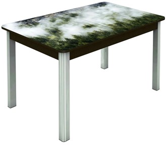 Кухонный стол раздвижной Гамбург Мини, ноги метал. крашеные №23 (Exclusive h010/венге) в Шахтах