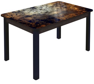 Кухонный стол раскладной Гамбург Мини, ноги метал. крашеные №23 (Exclusive h103/венге) в Шахтах