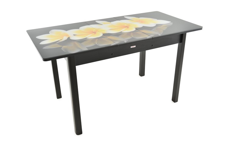 Кухонный стол раздвижной Гамбург Мини, ноги метал. крашеные №23 (Exclusive h140/черный) в Шахтах - изображение 6
