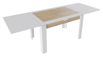 Кухонный стол раздвижной Хьюстон тип 4 (Белый/Дуб Крафт золотой) в Шахтах - предосмотр 1