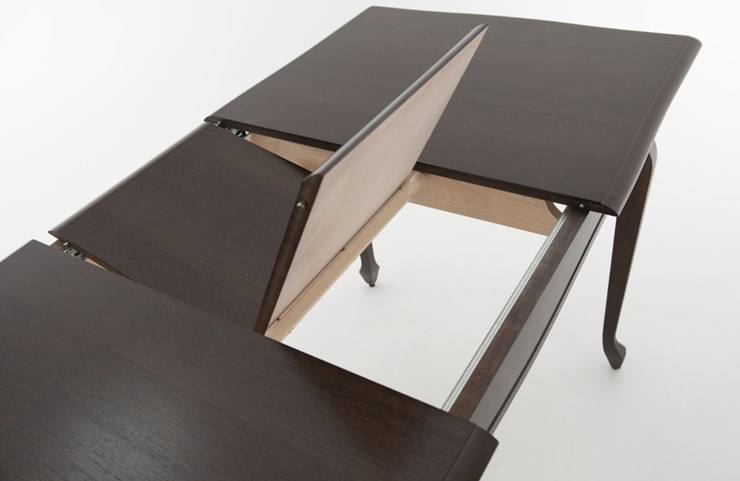 Кухонный стол раздвижной Кабриоль 1200х800, тон 11 (Морилка/Эмаль) в Шахтах - изображение 5
