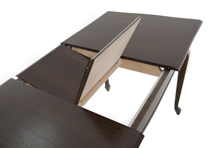 Кухонный стол раздвижной Кабриоль 1200х800, (Тон 7 - Орех тёмный) Морилка/Эмаль в Батайске - изображение 8
