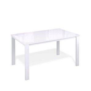 Раздвижной стол Kenner LL1200 белый/стекло белое глянец в Шахтах