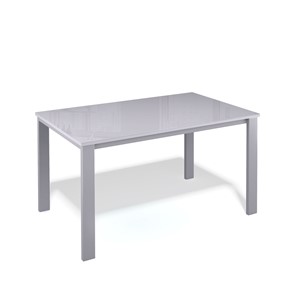 Кухонный раскладной стол Kenner LL1200 серый/стекло серое глянец в Шахтах