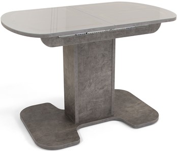 Стол раздвижной Киото-1 (ноги серый камень, серебро/серый камень) в Шахтах