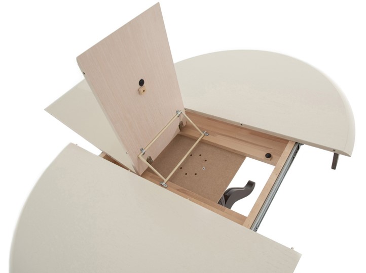 Кухонный раздвижной стол Леонардо-1 исп. Круг 820, тон 7 (Морилка/Эмаль) в Шахтах - изображение 6