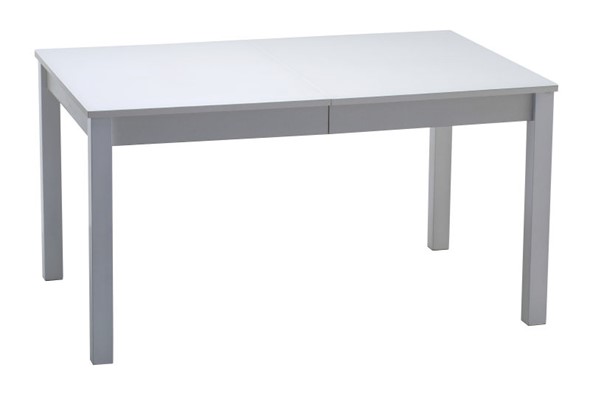 Кухонный стол раскладной Нагано-2 стекло белое opti (хром-лак) в Шахтах - изображение