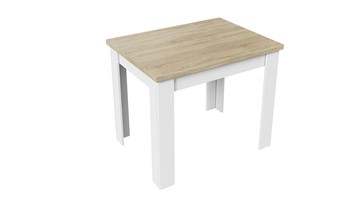 Кухонный стол раскладной Промо тип 3 (Белый/Дуб сонома светлый) в Шахтах