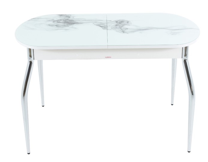 Обеденный раздвижной стол Ривьера исп.1 ноги метал. крашеные №24 Фотопечать (Цветы №16) в Шахтах - изображение 6