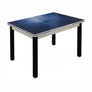 Кухонный стол раздвижной Шанхай исп.2 ноги метал. крашеные №21 (Exclusive h149/белый) в Шахтах