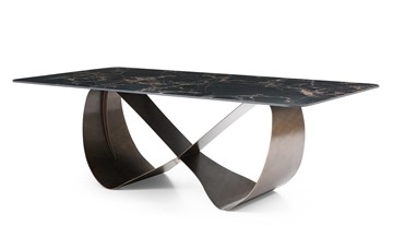 Керамический кухонный стол DT9305FCI (240) черный керамика/бронзовый в Шахтах