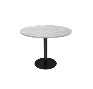 Кухонный обеденный стол SHT-TU43-1 / SHT-TT 90 ЛДСП (бетон чикаго светло-серый/черный муар) в Шахтах