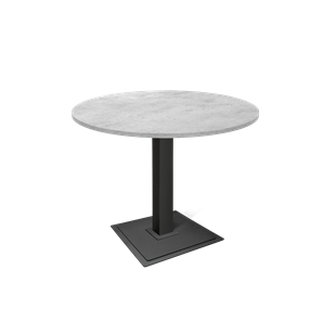 Обеденный стол SHT-TU5-BS1 / SHT-TT 90 ЛДСП (бетон чикаго светло-серый/черный) в Шахтах