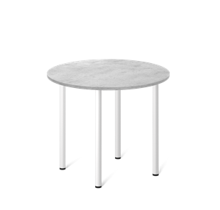 Кухонный стол SHT-TU66 / SHT-TT 90 ЛДСП (бетон чикаго светло-серый/белый) в Шахтах
