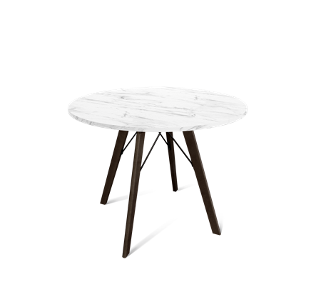 Кухонный обеденный стол SHT-TU9 / SHT-TT 90 ЛДСП (мрамор кристалл/венге) в Шахтах - изображение