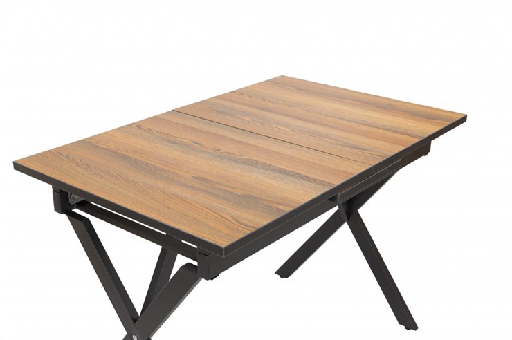 Кухонный раздвижной стол Стайл № 11 (1100/1500*700 мм.) столешница пластик, форма Флан, с механизмом бабочка в Батайске - изображение 1
