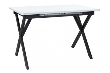 Кухонный раздвижной стол Стайл № 11 (1100/1500*700 мм.) столешница пластик, форма Флан, с механизмом бабочка в Батайске - предосмотр 2