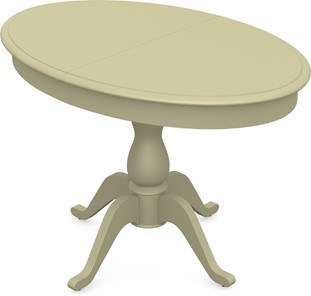 Кухонный стол раздвижной Фабрицио-1 исп. Эллипс, Тон 10 Покраска + патина с прорисовкой (на столешнице) в Шахтах