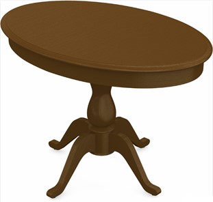 Обеденный раздвижной стол Фабрицио-1 исп. Эллипс, Тон 2 Покраска + патина с прорисовкой (на столешнице) в Шахтах