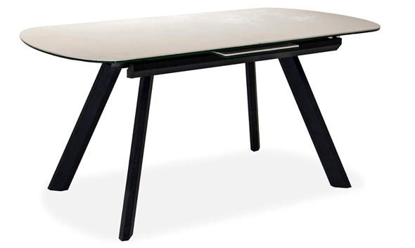 Кухонный раздвижной стол Шамони 1CQ 140х85 (Oxide Avorio/Графит) в Шахтах - изображение
