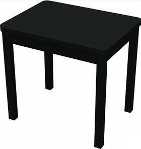 Кухонный раскладной стол Бари дерево №8 (стекло черное/черный) в Шахтах - предосмотр