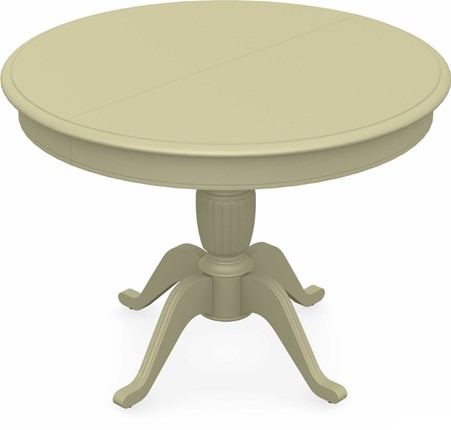 Кухонный раскладной стол Леонардо-1 исп. Круг 820, тон 10 (Морилка/Эмаль) в Шахтах - изображение