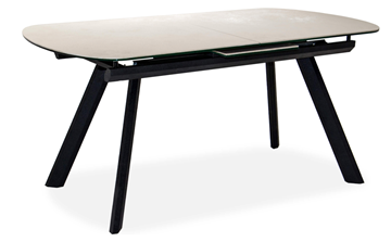 Кухонный раздвижной стол Шамони 2CQ 160х90 (Oxide Avorio/Графит) в Шахтах - предосмотр