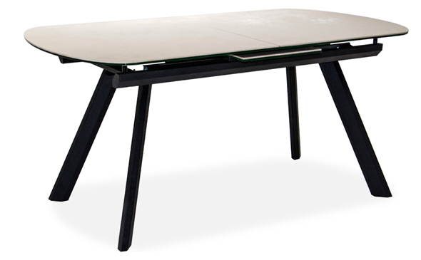Кухонный раздвижной стол Шамони 2CQ 160х90 (Oxide Avorio/Графит) в Шахтах - изображение