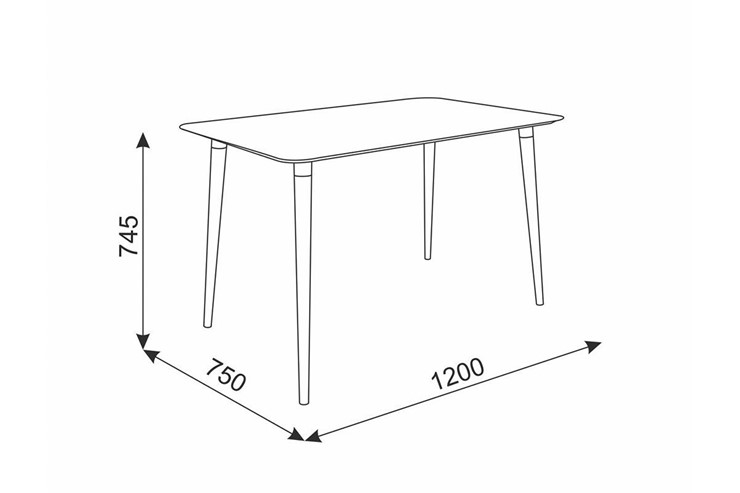 Стол Сканди 1, серый/венге в Шахтах - изображение 1