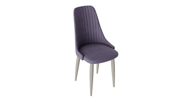 Обеденный стул Франк (конус) исп2 (Капучино матовый/Микровелюр Фиолетовый) в Шахтах - изображение