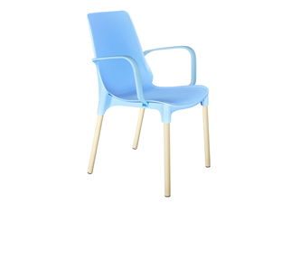 Обеденный стул SHT-ST76/S424 (голубой/ваниль) в Шахтах