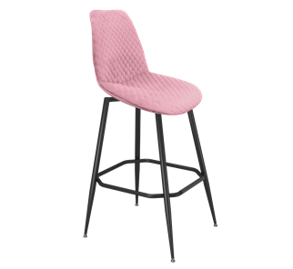 Барный стул SHT-ST29-С22 / SHT-S148 (розовый зефир/черный муар) в Шахтах