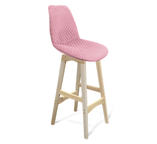 Барный стул SHT-ST29-С22 / SHT-S65-1 (розовый зефир/прозрачный лак) в Шахтах
