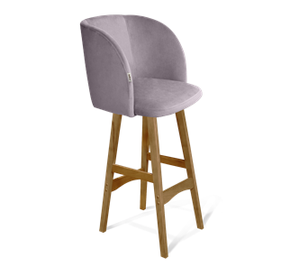 Барный стул SHT-ST33 / SHT-S65 (сиреневая орхидея/светлый орех) в Шахтах