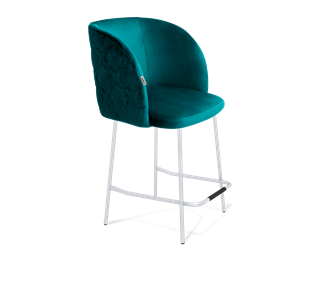 Полубарный стул SHT-ST33-1 / SHT-S29P-1 (альпийский бирюзовый/хром лак) в Шахтах