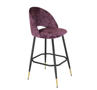 Барный стул SHT-ST34 / SHT-S148 (вишневый джем/черный муар/золото) в Шахтах
